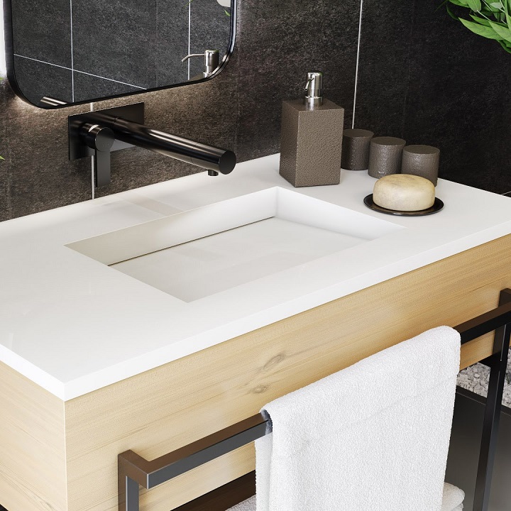Mẫu tủ lavabo đẹp âm bàn